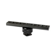 CAMVATE NATO Rail QR Sliding Bar with Shoe Mount &  1/4" & 3/8" Thread Holes