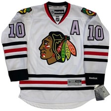PATRICK SHARP CHICAGO BLACKHAWKS 2013 REEBOK HOCKEY FIGHTS CANCER JERSEY SIZE S
