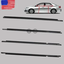 DOOR BELT WEATHER STRIP MOLDING SEAL SET FOR 03 04 05 06~08 Corolla Altis 4 DOOR