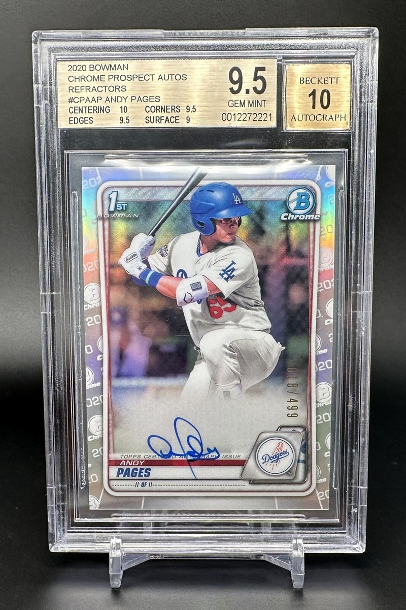 2020 Bowman Chrome Andy Pages 1st Auto /499 Refractor RC | eBay