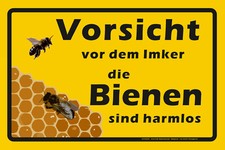 VORSICHT vor dem Imker die BIENEN sind harmlo...