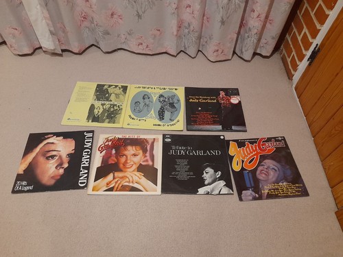 Collection of 7 Judy Garland vinyl LPs The Hits Over The Rainbow Jazz Records