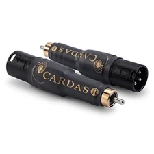 CARDAS AUDIO, Male XLR to Male RCA Adapter Plugs, MXLR-MRCA Connectors (Pair)
