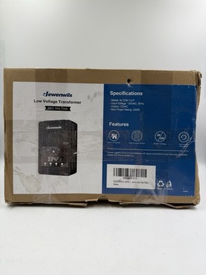 DEWENWILS 200W Low Voltage Landscape Transformer with Photocell Sensor & Timer