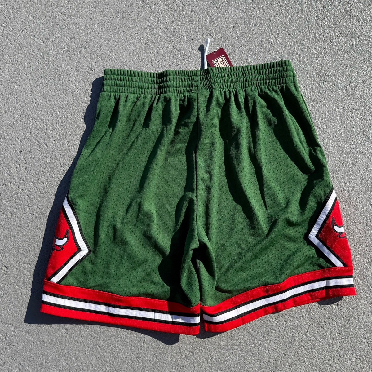 Men's Mitchell & Ness Chicago Bulls NBA Green Week Swingman Shorts