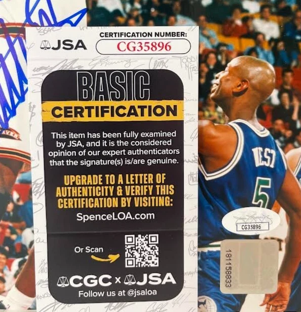 Dikembe Mutombo 亲笔签名丹佛掘金队 8 x 10 照片 JSA 正品证书 — 第 3/3 张图片