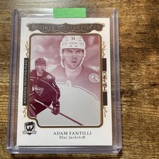 2023-24 UD The Cup Adam Fantilli Rookie Masterpieces 1/1 Printing Plate RC