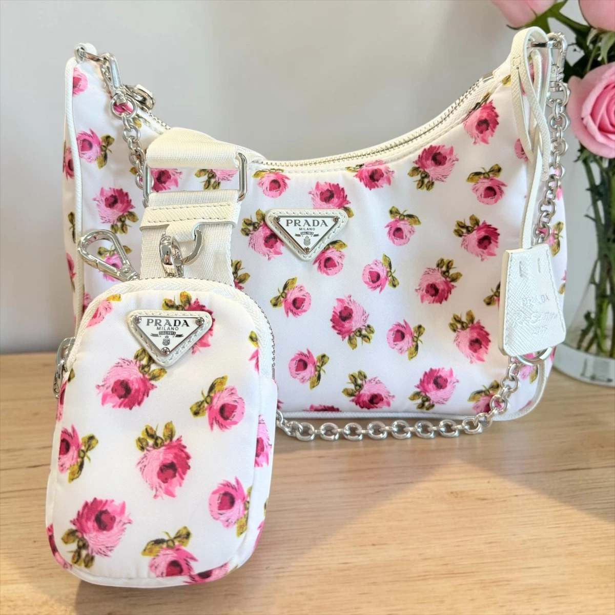 PRADA Crossbody Floral Bags & Handbags for Women for sale | eBay