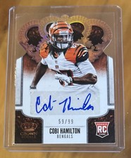 COBI HAMILTON 2013 Panini Crown Royale #121 BRONZE ROOKIE AUTO /99 Bengals RC