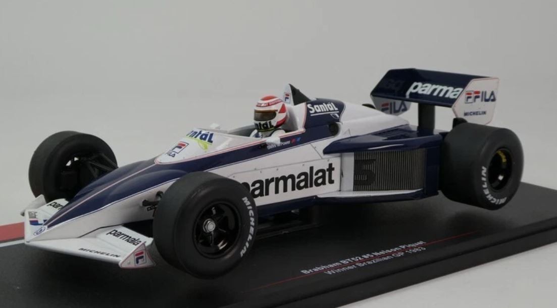 Voiture miniature de course Brabham BT52 Lotus 1983 objet de décoration vintage pour bureau