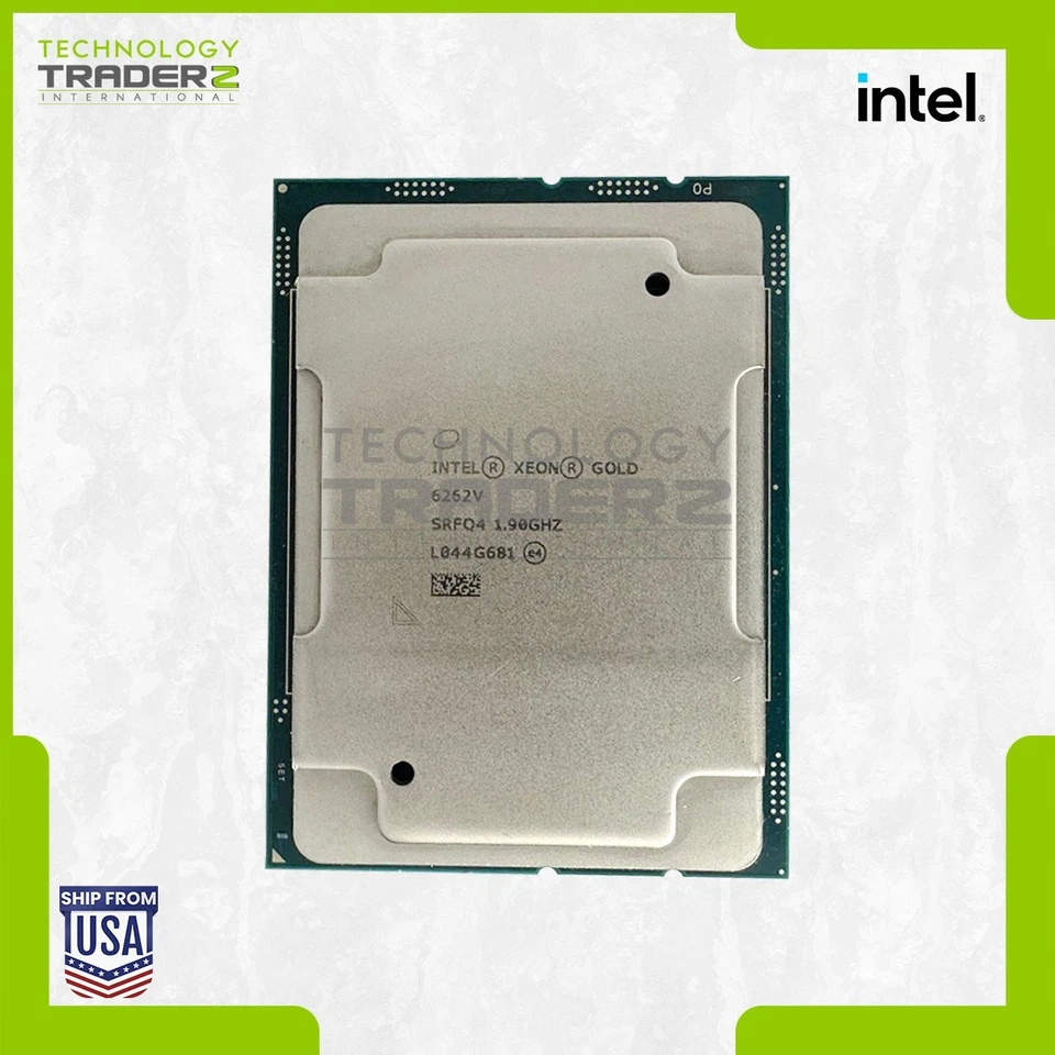 Procesador Intel Xeon GOLD 6262V 24-Core 1.90GHz 33MB 135W **Recogido** - Imagen 1 de 1