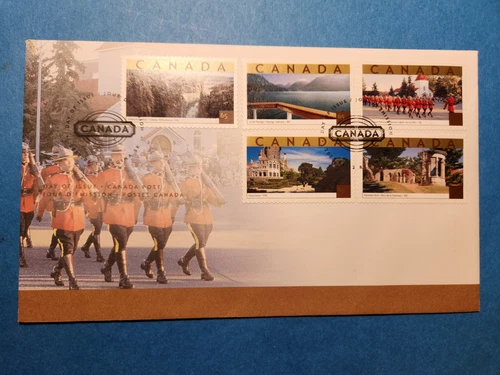 2003 Canada Post FDC - RCMP - CoA on Reverse