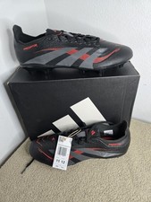 NIB Adidas Predator League ID1328 Mens 11 Black Red FG MG Soccer Cleats