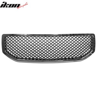 Fits 06-07 Dodge Caliber Bentley Style Front Bumper Hood Upper Grille ABS Chrome