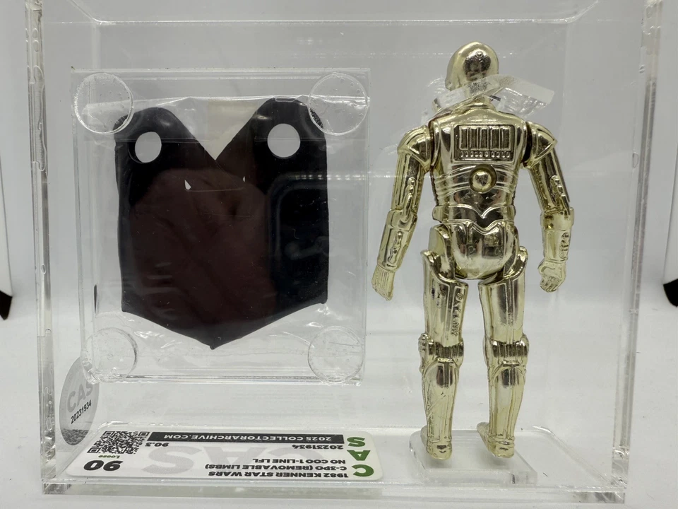 Star Wars 1982 Vintage Kenner C-3PO (Removable Limbs) CAS 90 Gold - Image 2 of 4