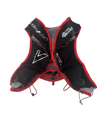 Ultraspire Bronco Medium Mesh Nylon Race Vest Black Red Gray UA134BKMD