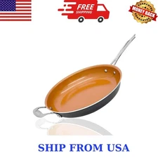 Gotham Steel Diamond Nonstick Frying Pan 14" inch Large Skillet Cooking Pan Cook