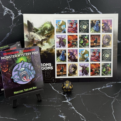  D&D MagicCon 2025 Gift Bundle | Event Exclusive Pin + D20 + Official Stamp Set