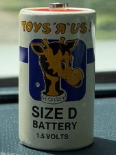 Vintage Toys R Us Geoffrey Giraffe SZ D Battery 1.5 Volt Collectable Display Toy