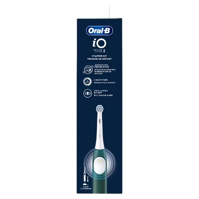Kit de inicio de cepillo de dientes eléctrico Oral-B iO Series 2 - verde bosque Foto 3 de 4