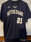 Under Armour Notre Dame #21 Baseball Jersey Mens Size L