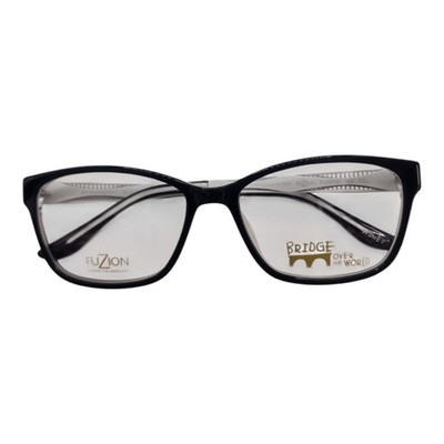 FUZION 8719154621017 schwarz Acetat Brillenfassung 54 16 135 Demo Lens