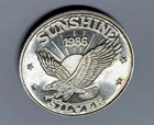 Rare 1986 Sunshine Mining (not Minting) 1/2 oz .999 Silver Eagle - 84-86 Key Yrs