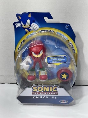 Jakks Sonic The Hedgehog Modern Knuckles with Star Spring Action Figure 4'' Toy
