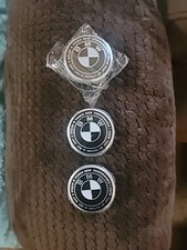 Bmw Wheel Center Caps Black New. 3 Tabs Broken On One Of The Caps.