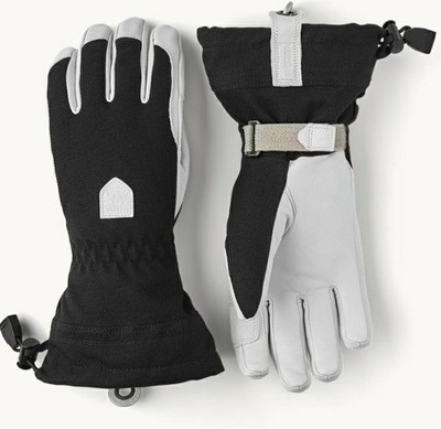 Hestra Alpine Pro Leather Gortex 5 Finger Patrol Gauntlet Unisex Gloves Sz 7 NWT