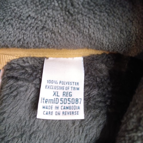 Parches de codo LL Bean Hi Pile polar para hombre XL verde bosque Sherpa a presión - Imagen 8 de 12