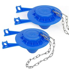 2 Pack 2-Inch Universal Toilet Flapper Replacement Kit, Durable Rubber with S...