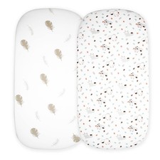 Sheet 32"x16" 2 Pack - 100 Organic Jersey Cotton, Breathable and Soft for ...