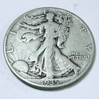 1935 D WALKING LIBERTY 90% SILVER HALF DOLLAR CIRCULATED COIN #6134