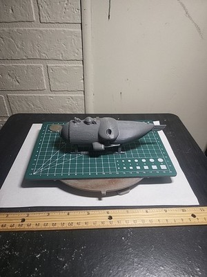 3D Printed 6 Inch Model  OceanGate Sub Unpainted