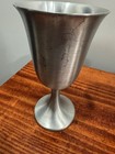 Eight  Vintage WEB  1153 Pewter Water & Wine Goblets 6.5 inches tall — photo 5