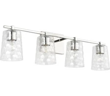 Capital 143541PN-517 Burke Vanity, 4-Light 400 Total Watts, Polished Nickel