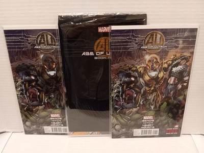 AGE OF ULTRON #1 - TWO COPIES + #10 BLACK BAGGED COPY - UNREAD HIGH GRADE