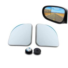 2 PCS Car Blind Spot Mirrors, HD Fan Shaped Glass Frameless Convex Rear View
