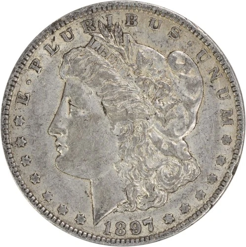 1897-O Morgan Silver Dollar EF Uncertified #637