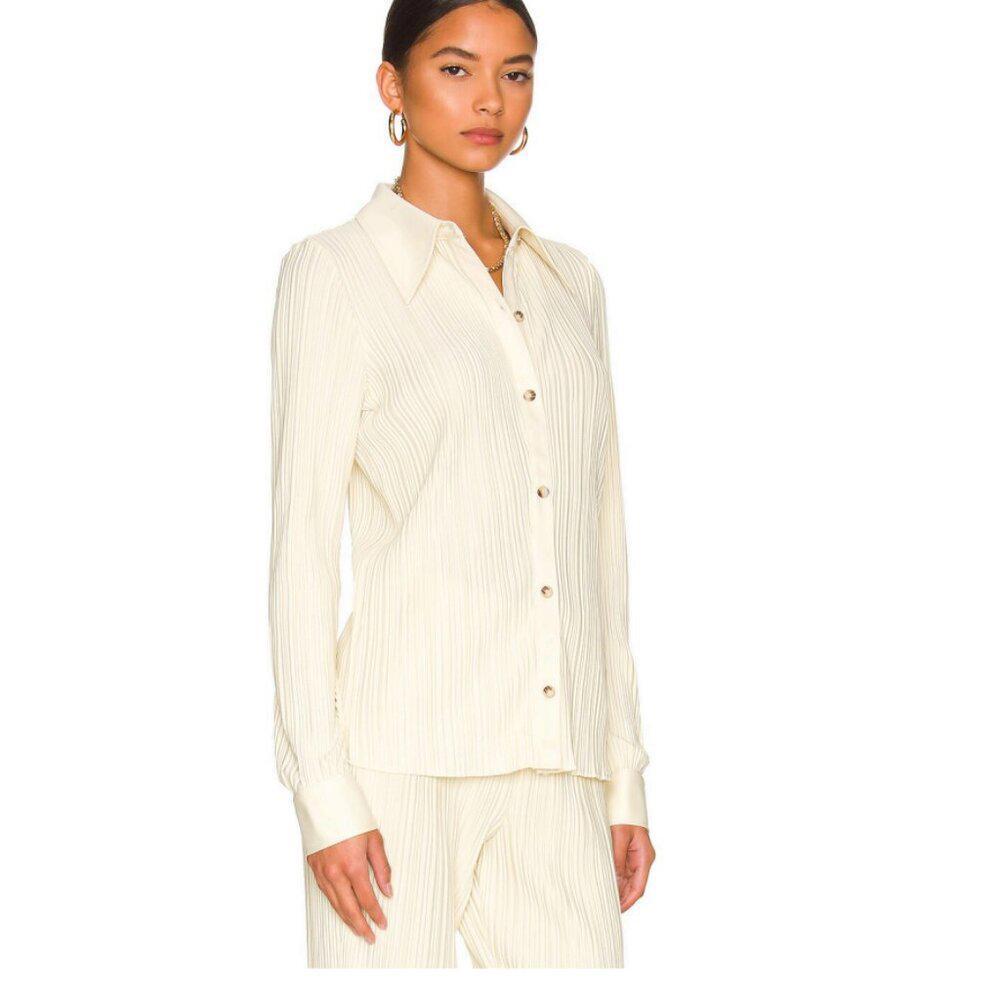 Anine Bing Nuri Shirt in Buttercream Size XS/TP