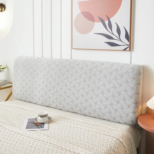 Elastischer Bett Kopfteilbezug Massiv Kopfteil Schonbezug Staubdicht für Schlafzimmer - Bild 17 von 18