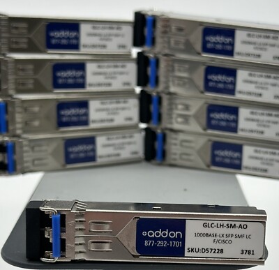 Addon GLC-LH-SM-AO Transceiver 1000BASE-LX SFP SMF for Cisco 1310nm 10km LC