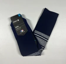 Navy Blue Stance Diamond Pro Stripe OTC Socks Size Large NWT