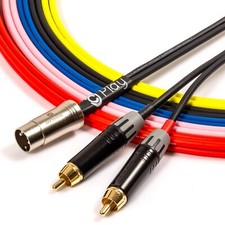 Naim, Quad, B & O Aux Entré Câble. 5 Broche din À Double Phono Rca Cinche