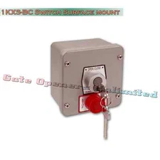 MMTC - 1KXS-BC Exterior Tamperproof Open-Close Cylinder Key Switch Stop Button