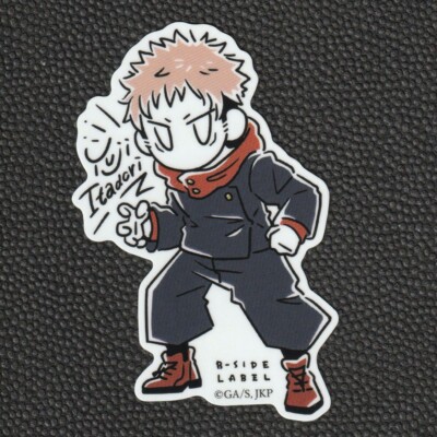 JUJUTSU KAISEN x B-Side Label Sticker Yuji Itadori Japanese Anime