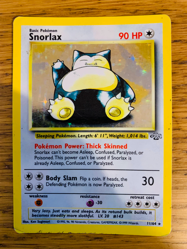 Snorlax (11/64) Holo Jungle Set Pokemon Card! FAST & FREE P&P! - Picture 70 of 78