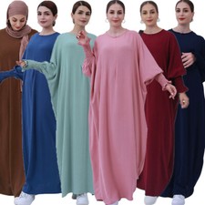 Kaftan Abaya Women Muslim Maxi Dress Dress Islamic Long Robe Dubai Arab Gown