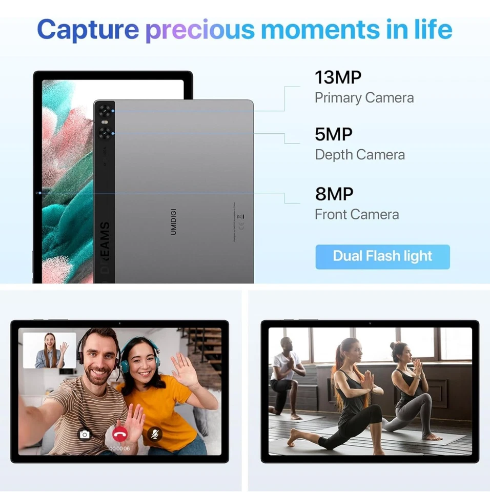UMIDIGI A13 Tab Android,(8+8) GB RAM+128GB ROM,10.5 inch FHD Display Android Tab - Image 3 of 4
